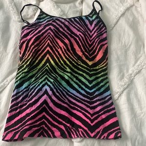 Rainbow Zebra Print Kid’s Tank